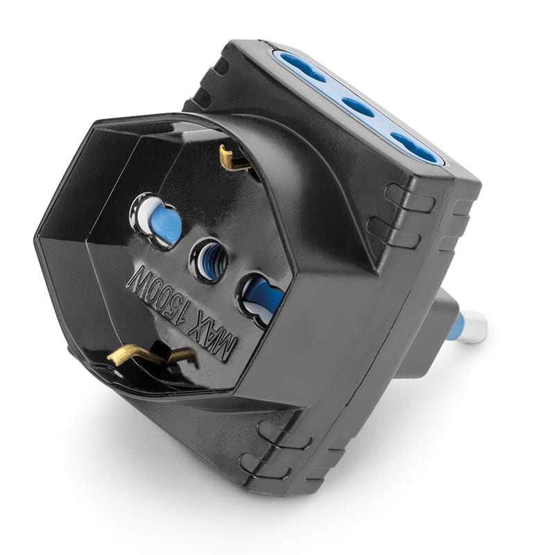 SCAME PARRE SPA - SCA144.470/N ADATTATORE AZZURRA P40+ 2 BIV. 2P+T 16A