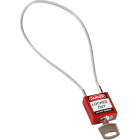 BRADY ITALIA - MOD146124 COMPACT CABLE PADLOCK RED 40CM KD 1-PEZZ