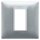 VIMAR SPA - VIW14641.20 PLACCA 1M ARGENTO OPACO