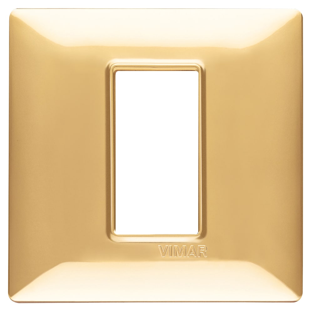 VIMAR SPA - VIW14641.24 PLACCA 1M ORO LUCIDO