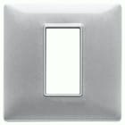 VIMAR SPA - VIW14641.27 PLACCA 1M TECNOPOLIMERO SILVER