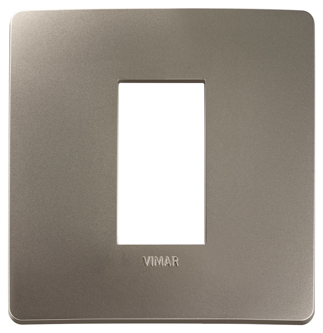 VIMAR SPA - VIW14641U.33 PLACCA PLANA UP 1M TITANIO