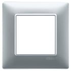 VIMAR SPA - VIW14642.20 PLACCA 2M ARGENTO OPACO