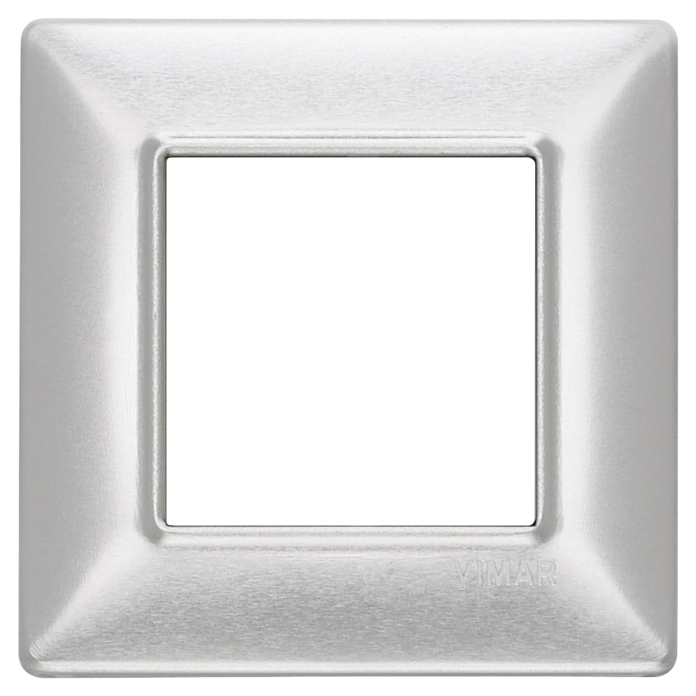 VIMAR SPA - VIW14642.81 PLACCA 2M ALLUMINIO SPAZZOLATO