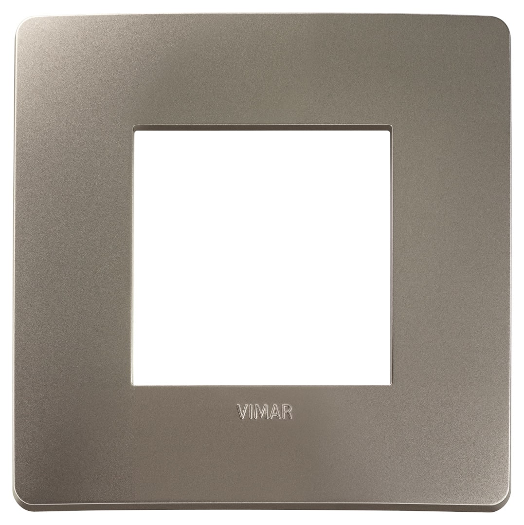 VIMAR SPA - VIW14642U.33 PLACCA PLANA UP 2M TITANIO