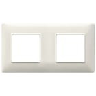 VIMAR SPA - VIW14643.06 PLACCA 4M (2+2) INT71 BIANCO GRANITO