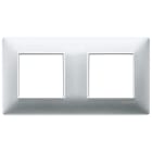 VIMAR SPA - VIW14643.20 PLACCA 4M (2+2) INT71 ARGENTO OPACO