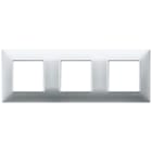 VIMAR SPA - VIW14644.20 PLACCA 6M (2+2+2) INT71 ARGENTO OPACO