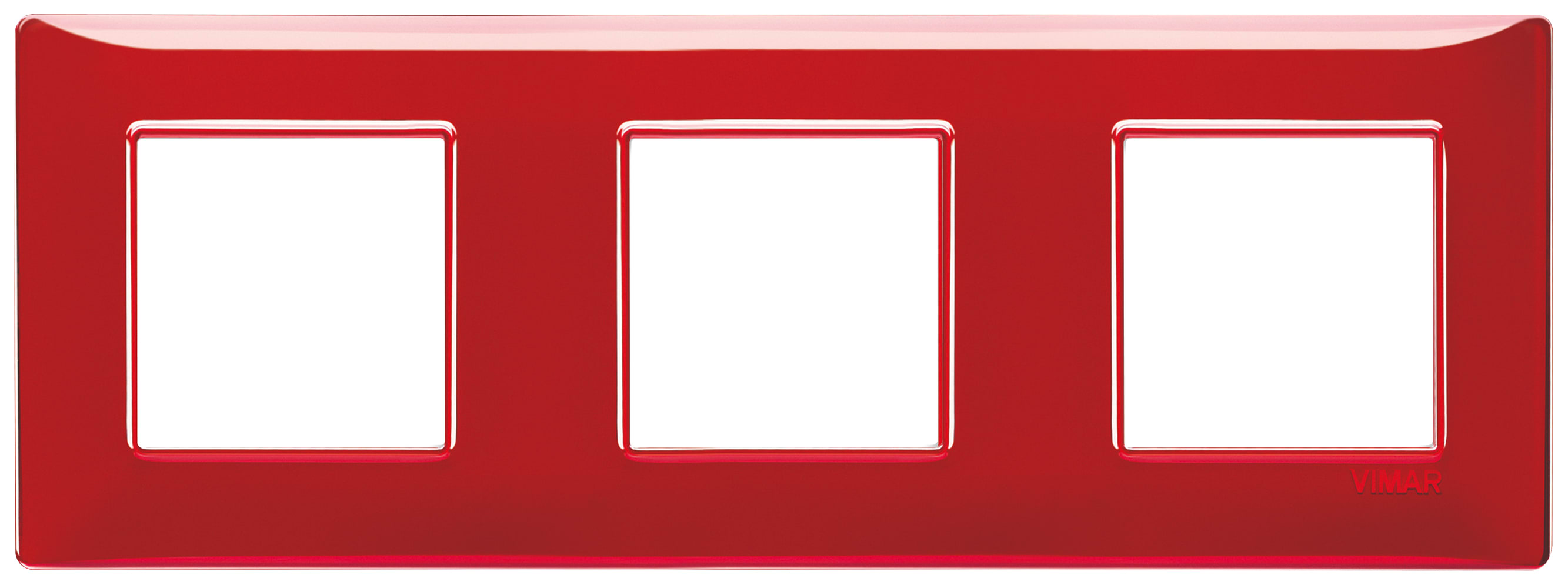 VIMAR SPA - VIW14644.51 Placca 6M (2+2+2) int71 Reflex rubino