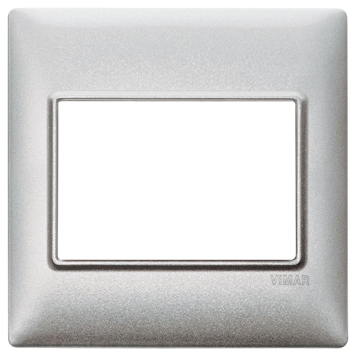 VIMAR SPA - VIW14648.27 PLACCA 3M BS TECNOPOLIMERO SILVER