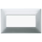 VIMAR SPA - VIW14649.20 PLACCA 5M BS ARGENTO OPACO