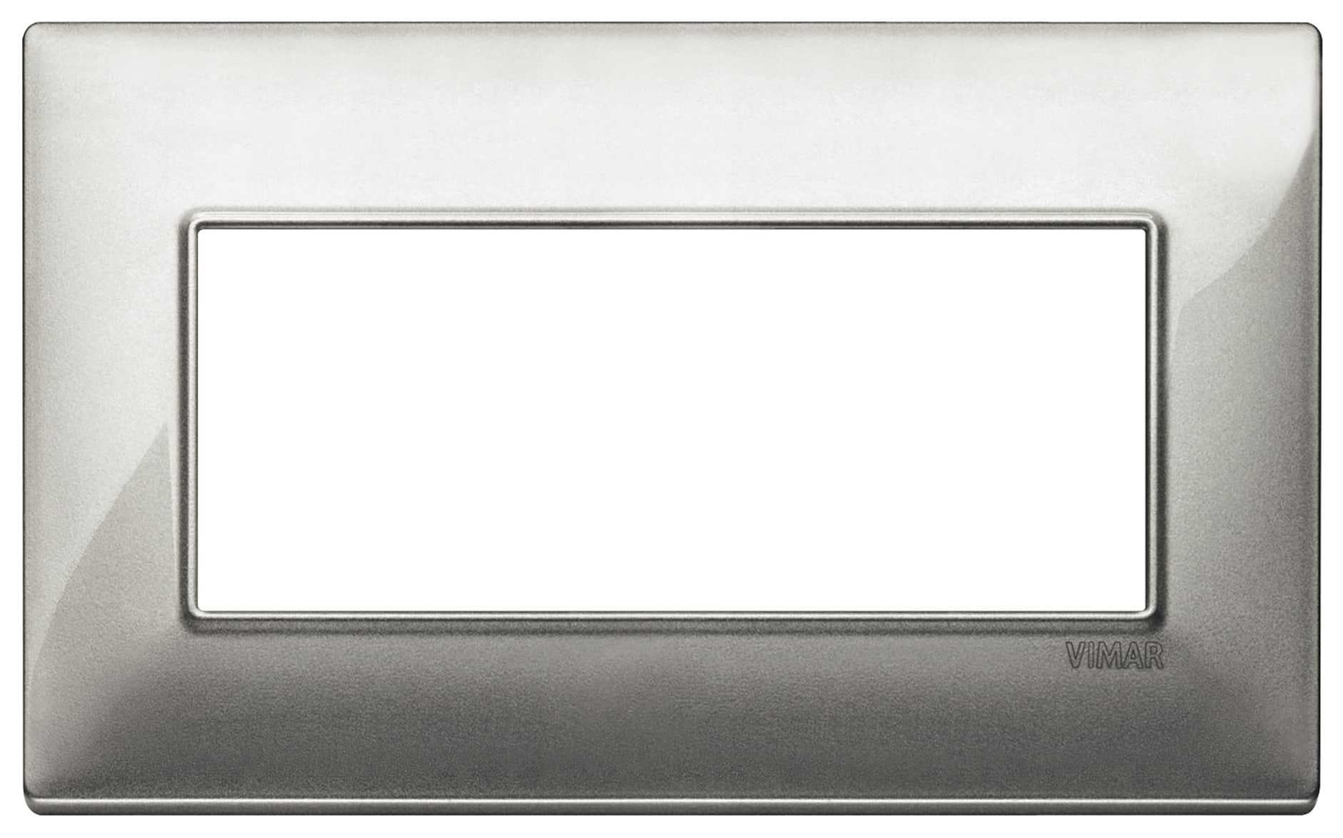 VIMAR SPA - VIW14649.27 PLACCA 5M BS TECNOPOLIMERO SILVER