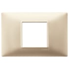 VIMAR SPA - VIW14652.22 PLACCA 2M CENTRALI CHAMPAGNE OPACO