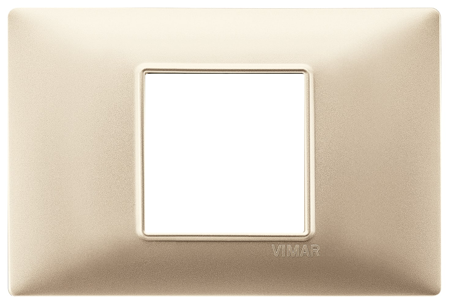 VIMAR SPA - VIW14652.22 PLACCA 2M CENTRALI CHAMPAGNE OPACO