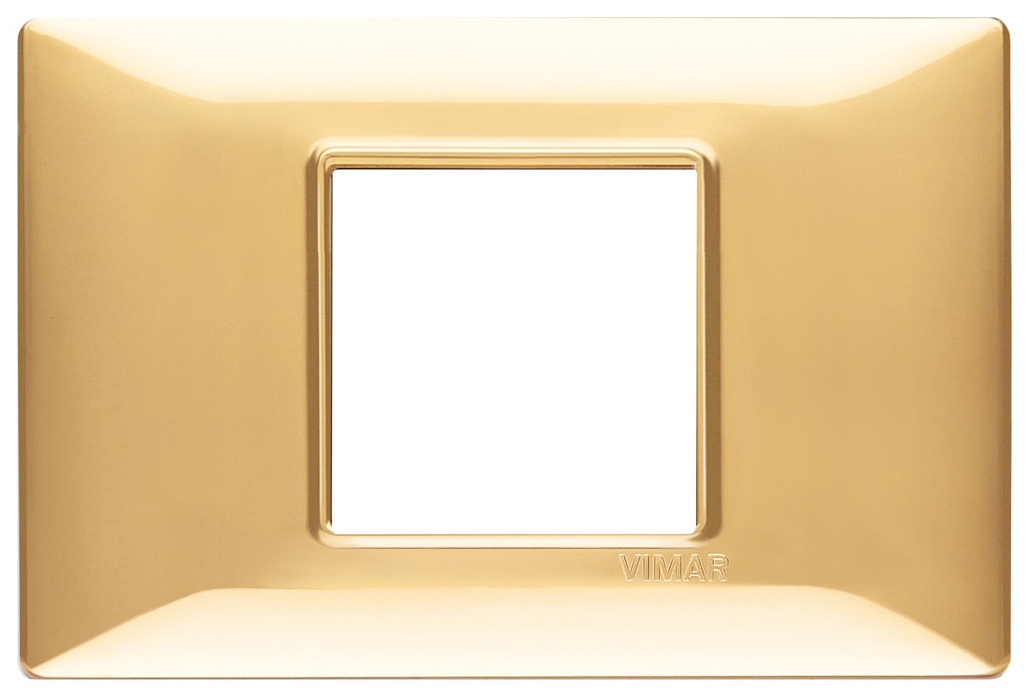 VIMAR SPA - VIW14652.24 PLACCA 2M CENTRALI ORO LUCIDO