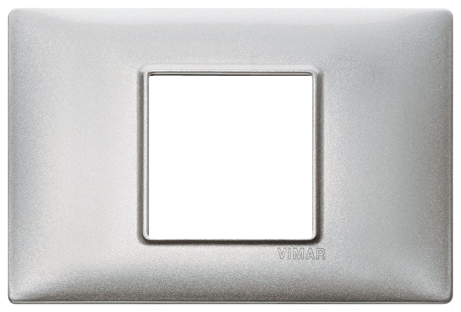 VIMAR SPA - VIW14652.27 PLACCA 2M CENTRALI TECNOPOLIMERO SILVER