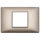 VIMAR SPA - VIW14652.74 PLACCA 2M CENTRALI NICHEL PERLATO