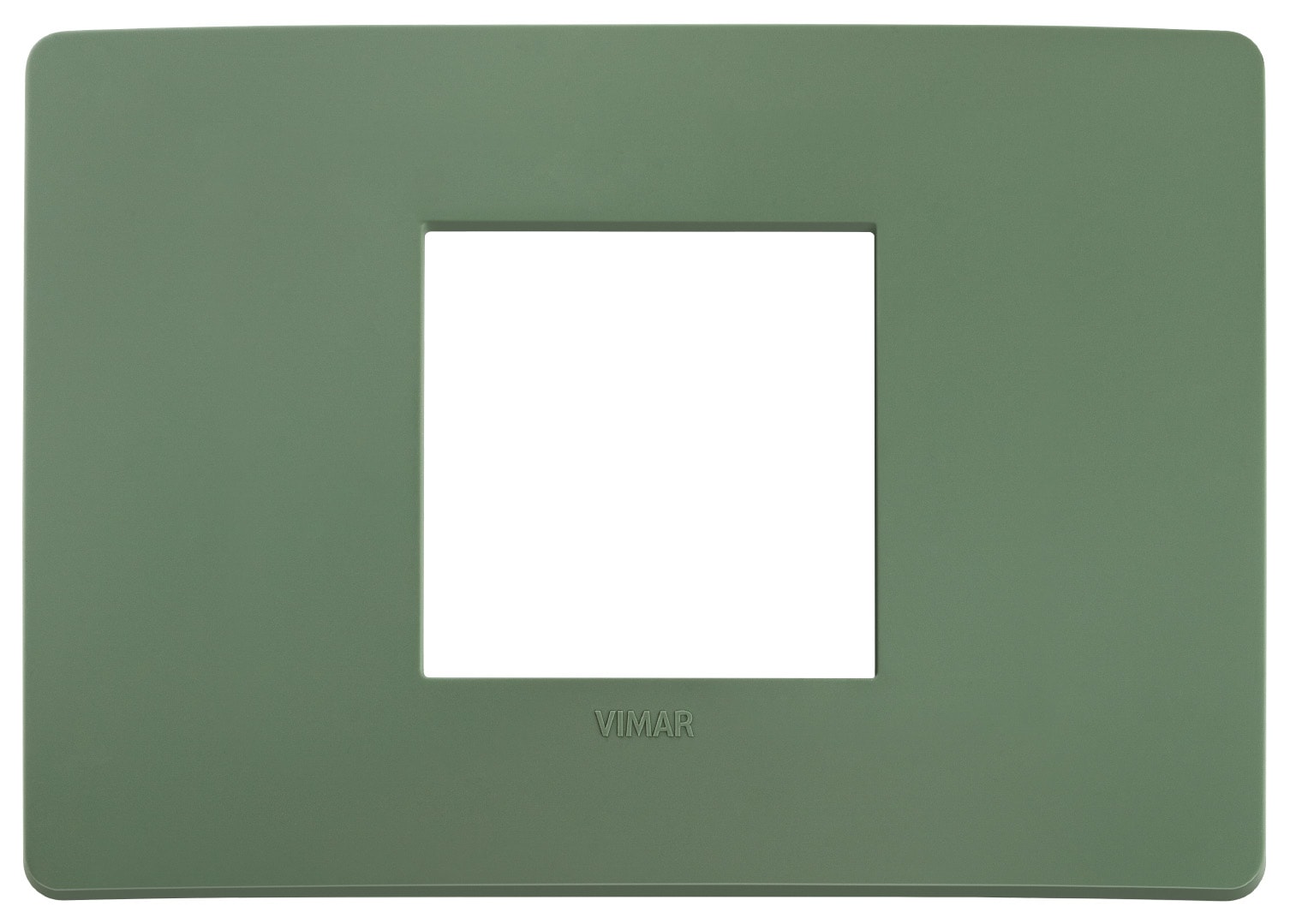 VIMAR SPA - VIW14652U.17 PLACCA PLANA UP 2M CENTRALI SALVIA MATT