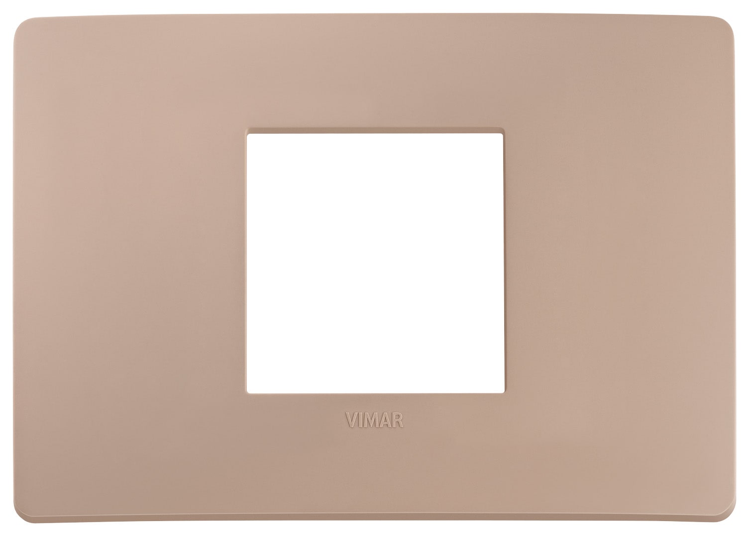 VIMAR SPA - VIW14652U.18 PLACCA PLANA UP 2M CENTR.TERRACOTTA MATT