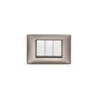 VIMAR SPA - VIW14653.74 Placca 3M nichel perlato