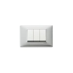 VIMAR SPA - VIW14653.81 Placca 3M alluminio spazzolato