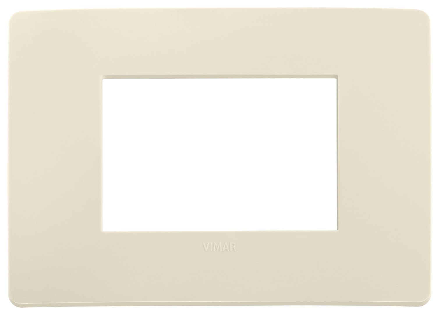 VIMAR SPA - VIW14653U.12 PLACCA PLANA UP 3M AVORIO MATT