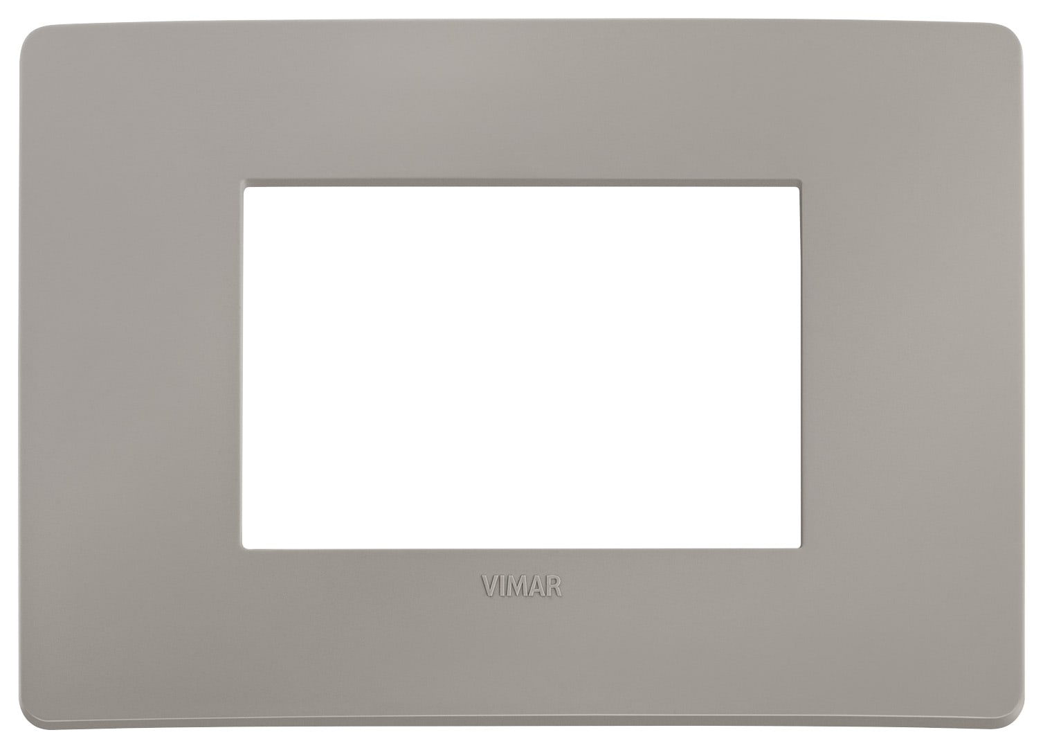 VIMAR SPA - VIW14653U.14 PLACCA PLANA UP 3M GRIGIO CEMENTO MATT