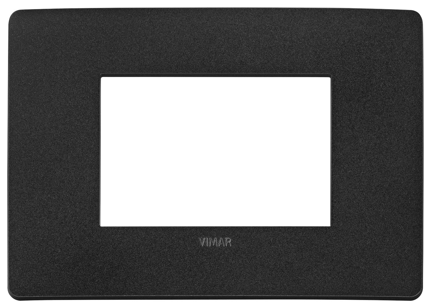 VIMAR SPA - VIW14653U.19 PLACCA PLANA UP 3M NERO MATT