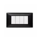 VIMAR SPA - VIW14654.05 Placca 4M nero