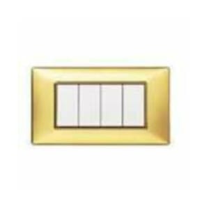VIMAR SPA - VIW14654.24 PLACCA 4M ORO LUCIDO