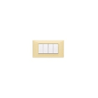 VIMAR SPA - VIW14654.04 PLACCA 4M CREMA