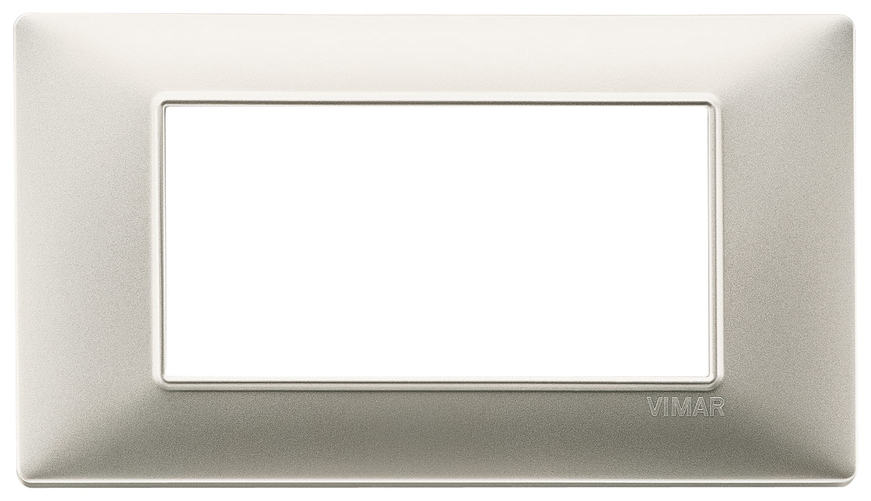 VIMAR SPA - VIW14654.21 PLACCA 4M NICHEL OPACO