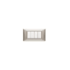 VIMAR SPA - VIW14654.21 Placca 4M nichel opaco