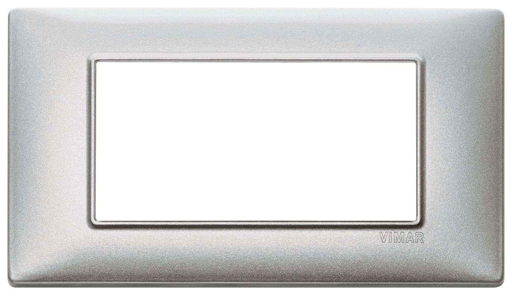 VIMAR SPA - VIW14654.27 PLACCA 4M TECNOPOLIMERO SILVER