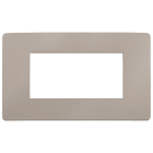 VIMAR SPA - VIW14654U.15 PLACCA PLANA UP 4M TORTORA MATT