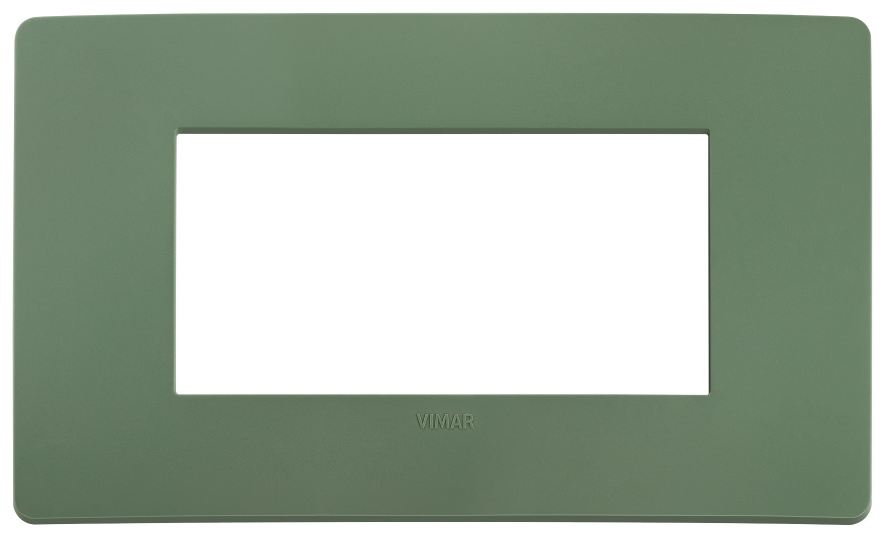 VIMAR SPA - VIW14654U.17 PLACCA PLANA UP 4M SALVIA MATT