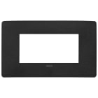 VIMAR SPA - VIW14654U.19 PLACCA PLANA UP 4M NERO MATT