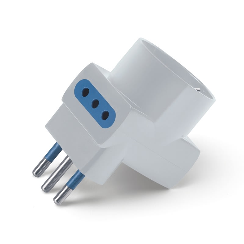 SCAME PARRE SPA - SCA146.560 ADATT.10A 2P+T 2X10A/1XP30 BIANCO