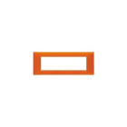 VIMAR SPA - VIW14657.48 Placca 7M Reflex arancio