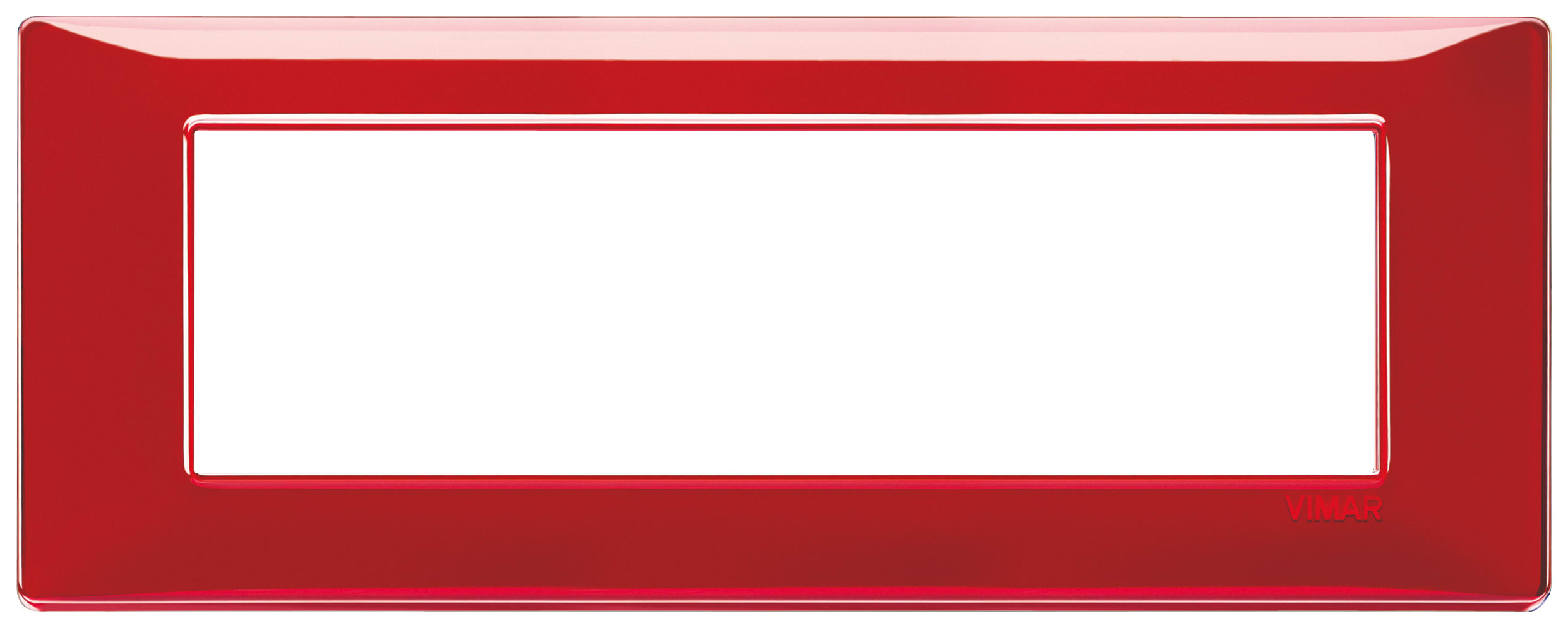 VIMAR SPA - VIW14657.51 Placca 7M Reflex rubino