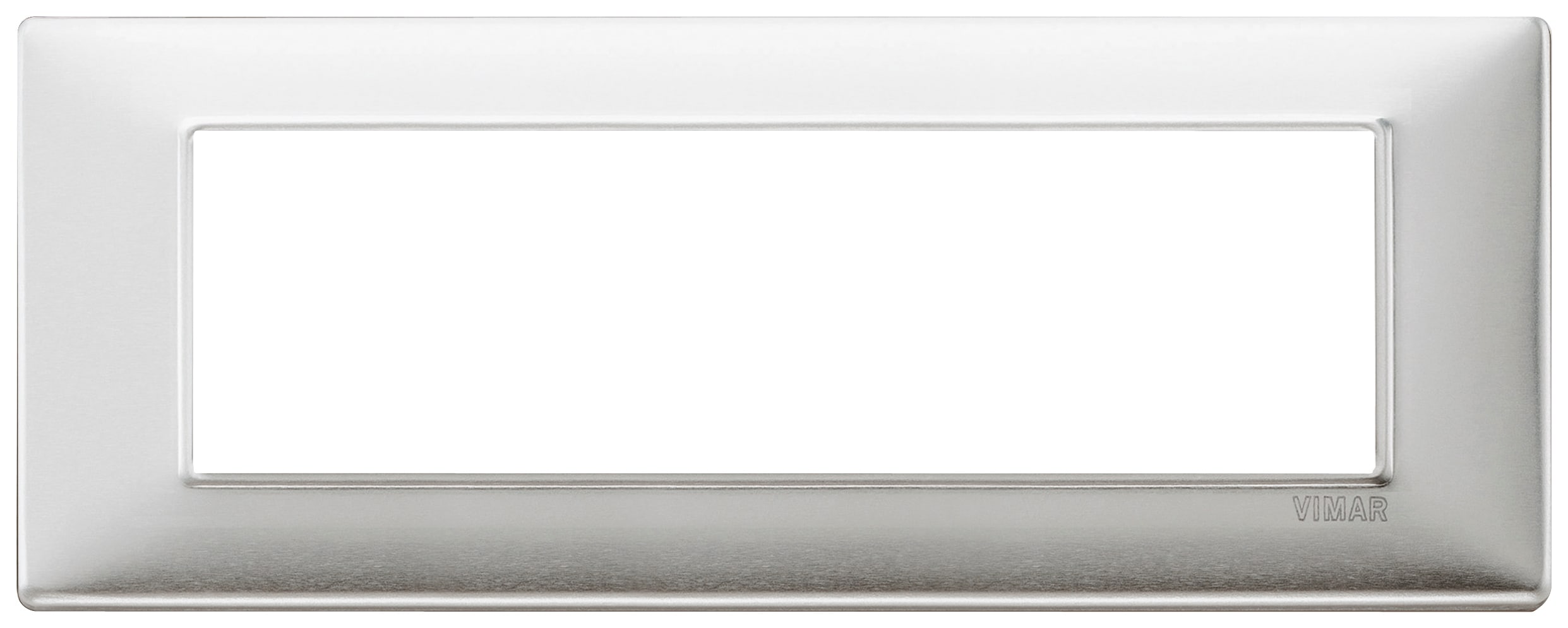 VIMAR SPA - VIW14657.81 PLACCA 7M ALLUMINIO SPAZZOLATO