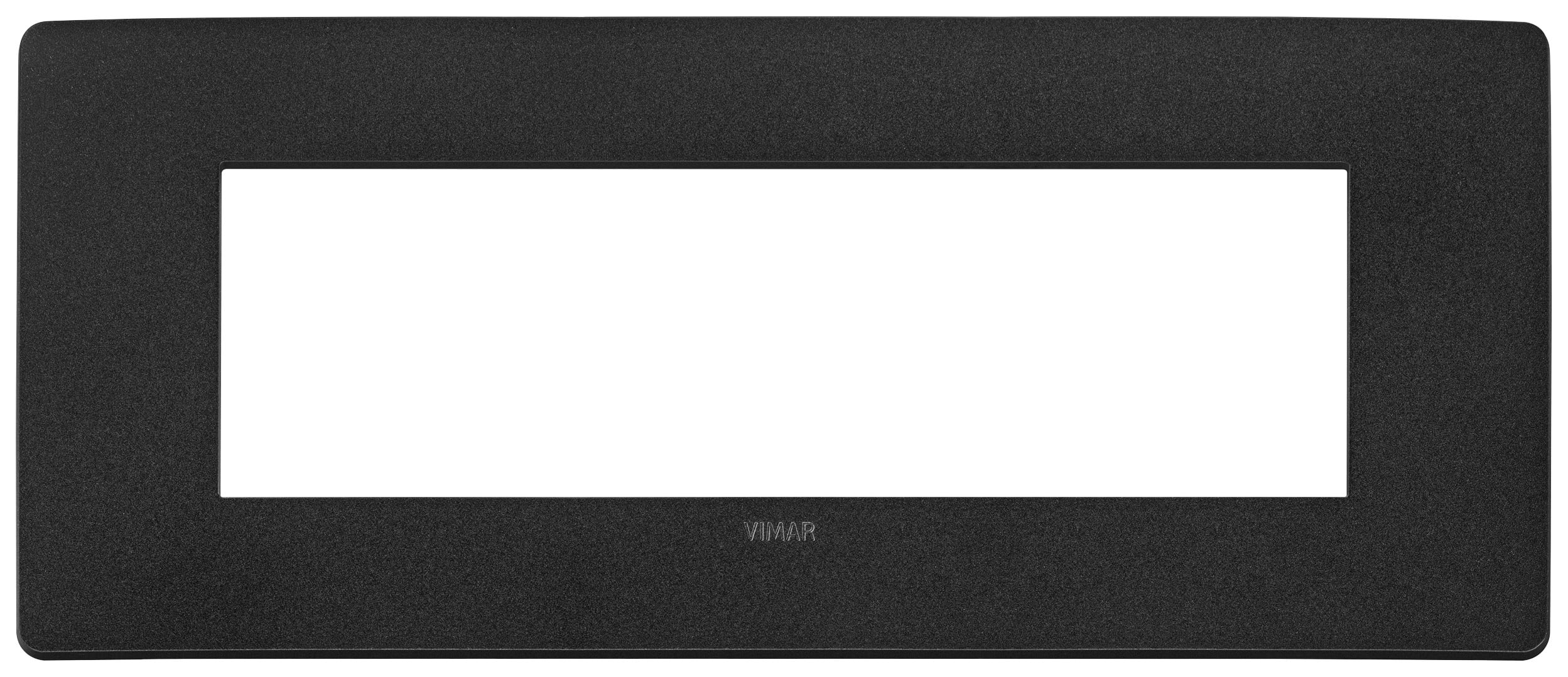 VIMAR SPA - VIW14657U.19 PLACCA PLANA UP 7M NERO MATT
