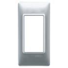 VIMAR SPA - VIW14666.20 Placca 1M pannelli argento opaco