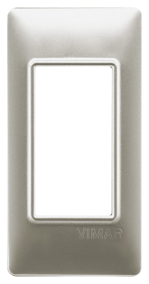 VIMAR SPA - VIW14666.21 PLACCA 1M PANNELLI NICHEL OPACO