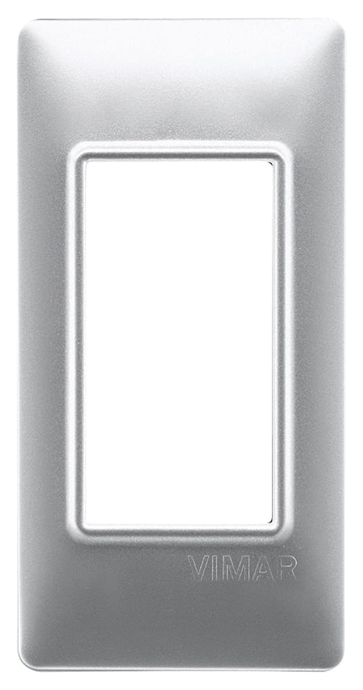 VIMAR SPA - VIW14666.27 PLACCA 1M PANNELLI TECNOPOLIMERO SILVER