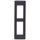VIMAR SPA - VIW14667.05 Placca 2M pannelli nero