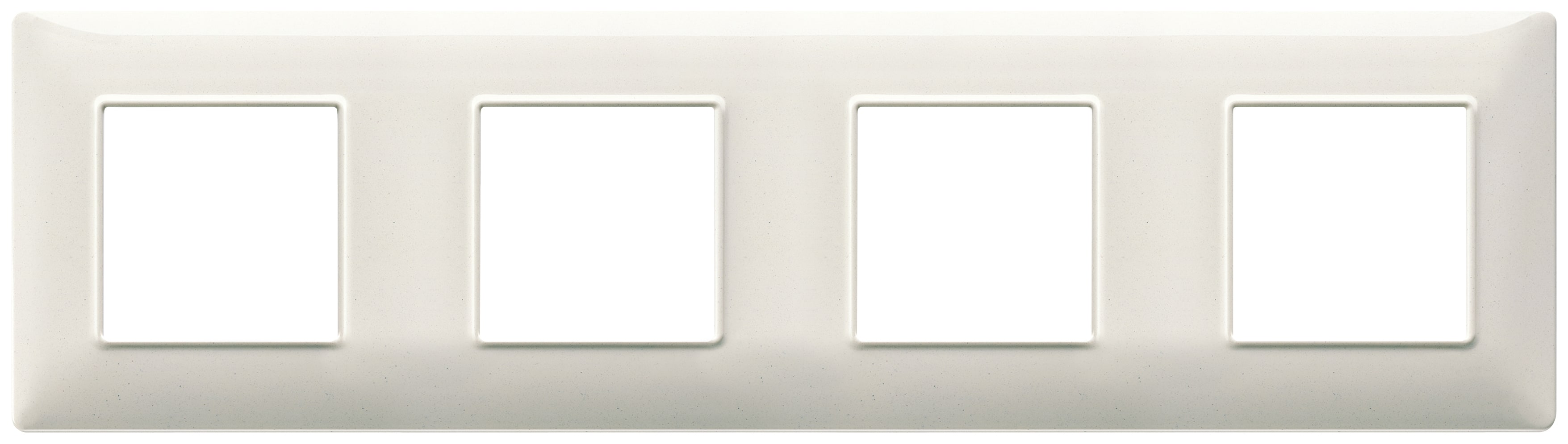 VIMAR SPA - VIW14669.06 PLACCA 8M (2+2+2+2) INT71 BIANCO GRANITO