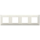 VIMAR SPA - VIW14669.06 PLACCA 8M (2+2+2+2) INT71 BIANCO GRANITO