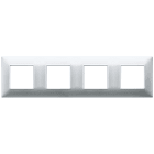 VIMAR SPA - VIW14669.20 PLACCA 8M (2+2+2+2) INT71 ARGENTO OPACO