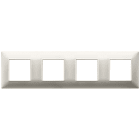 VIMAR SPA - VIW14669.21 PLACCA 8M (2+2+2+2) INT71 NICHEL OPACO